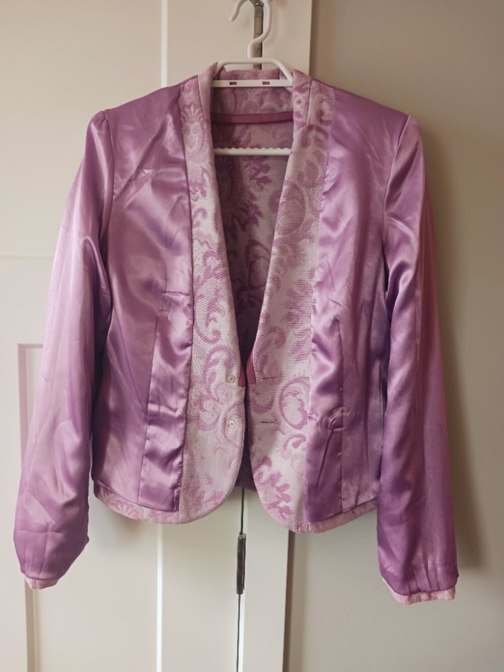 Marciano Pink Brocade Blazer Jacket - Picture 3 of 11